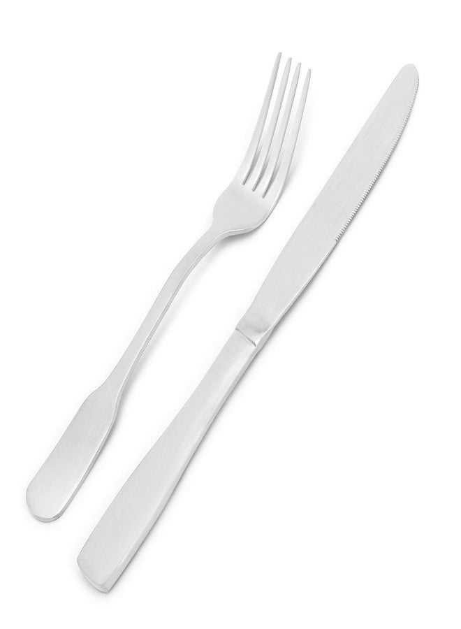 Vanys Silverware Set, Stainless Steel Flatware Cutlery Set For 8, 40-Piece Kitchen Utensil Set Include Spoons And Forks Set, Satin Polished Finished, Dishwasher Safe. - Image 3